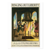Sonnant la liberté, le 8 juillet 1776 Philadelphie Cartes Postales