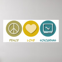 Sonogrammes d'amour de paix poster