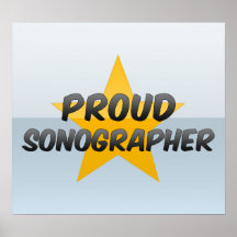Sonographer fier affiche
