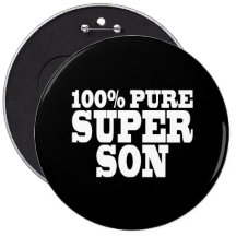 Sons Birthday Parties : 100% Pure Super Son Pin