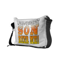 Sons Birthdays Worlds Greatest Son Beer Me Commuter Bag