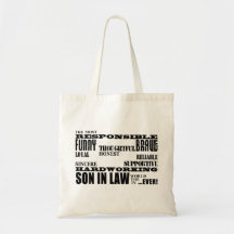 Sons in Law Weddings Birthdays Parties : Qualities Bags