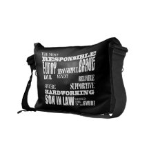 Sons in Law Weddings Birthdays Parties : Qualities Courier Bag