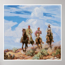 Sons of the Desert, American West Painting Print