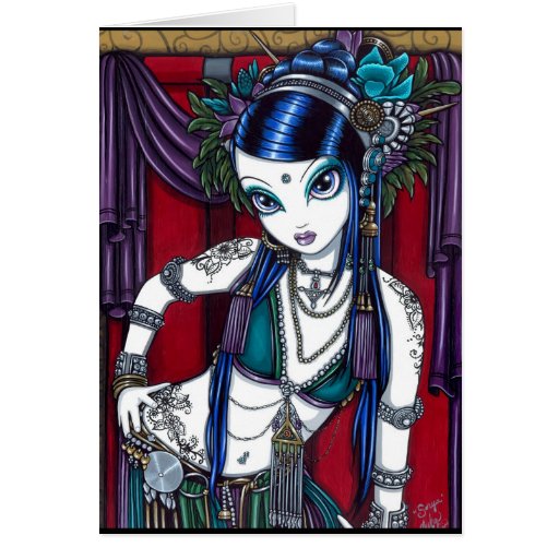 "Sonya" Tribal Fusion Belly Dancer Card
