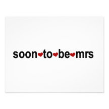 Soon To Be Mrs T-shirts and Gifts Invitation