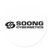 Soong Cybernetics - Noonien Soong Round Stickers