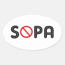 SOPA OVAL STICKER