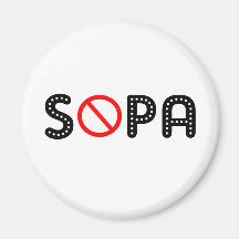 SOPA REFRIGERATOR MAGNET