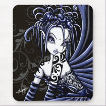 "Sophia" Gothic Blue Tattoo Fairy Mousepad mousepads