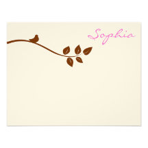 Sophia Juliet Custom Thank You Personalized Announcement