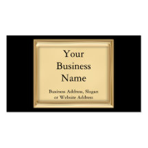 Sophisticated black and gold business card