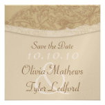 Sophisticated Damask Save the Date Invitation