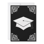 sophisticated graduation cap announcement