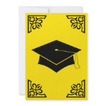 sophisticated graduation cap announcement