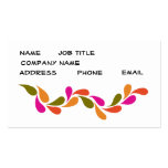 sophisticated hot leaves business card