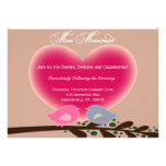 Sophisticated Love Birds Wedding Reception Card Custom Announcements
