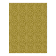 Sophisticated Ornate Green Post Card