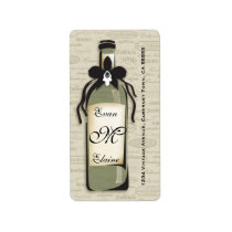 Sophisticated Wine Varietal Label