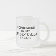 Sophomore by Day, Deadly Ninja by Night Mugs