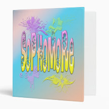 Sophomore - Flowers Binder