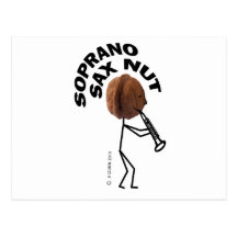 Soprano Sax Nut Post Card