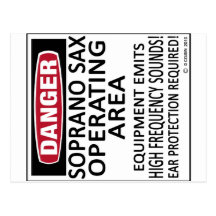 Soprano Sax Operating Area Post Card