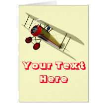 Sopwith Camel and Pilot Card