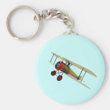 Sopwith Camel and Pilot Key Chain