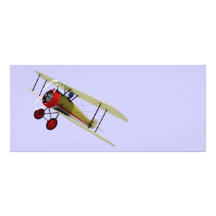Sopwith Camel and Pilot Personalized Rack Card