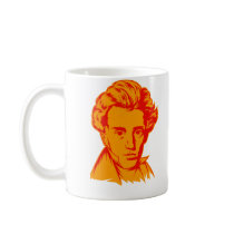 Soren Kierkegaard philosophy existentialist portra Mugs