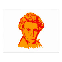 Soren Kierkegaard philosophy existentialist portra Postcards