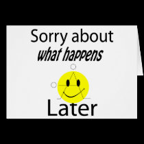 Sorry about what happens later cards