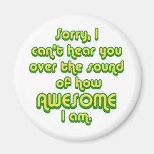 Sorry, I can't hear you over the sound of how Refrigerator Magnet