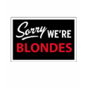 Sorry We Are BLONDES t-shirts