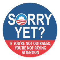 Sorry Yet? Anti Obama -- Nobama Sticker