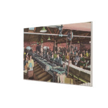 Sorting and Packing Factory & Workers (Interior) Canvas Prints