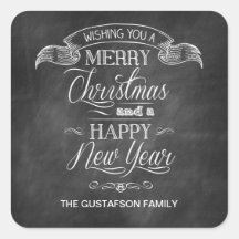 Souhait de Noël de tableau Autocollants