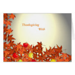Souhait de thanksgiving cartes