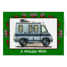 Souhait de vacances du campeur rv de Lasharo de Wi Carte De Vœux