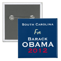 SOUITH CAROLINA For OBAMA 2012 Campaign Button buttons