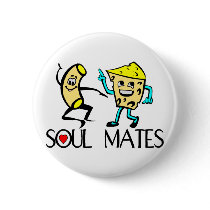 Soul Mates Pinback Buttons