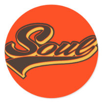 Soul Script Round Sticker