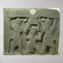 Soulagement dépeignant Gilgamesh entre deux Posters