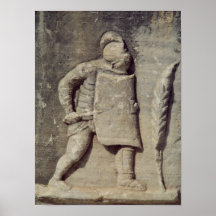 Soulagement dépeignant un soldat romain posters
