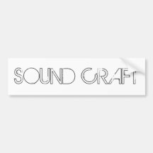 SOUND CRAFT WHITE STICKER BUMPER STICKERS