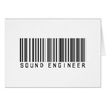 Sound Engineer Bar Code Card