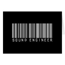 Sound Engineer Bar Code Cards