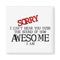 Sound of Awesome Funny Magnet Humour