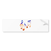 Sound of Music - Dancing Symbols Bumper Sticker